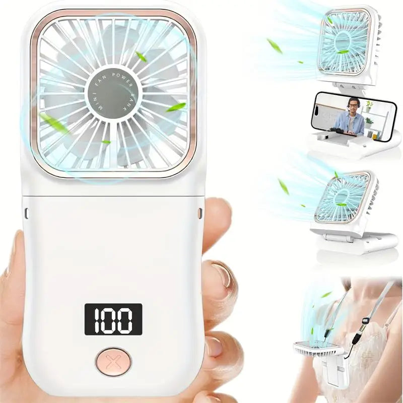 MINI VENTILADOR PLEGABLE - POWER BANK